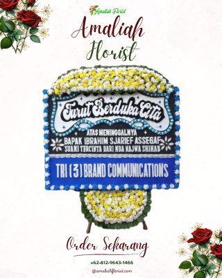 Papan Bunga Duka di Karang Jaya