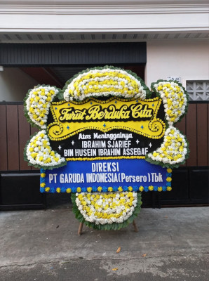 Papan Bunga Duka di Karang Jaya